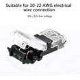 thumbnail image 4 of 12 Pieces 2 Pin T Connector for Electrical Wire 20/22 AWG Car Waterproof Electrical Connector - Solderless Wire Cable Car LED Lighting Waterproof Connector Lugs and Kits, 4 of 5