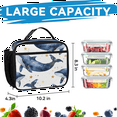 thumbnail image 6 of Herdesigns Whale Backpack with Lunch Box Ocean Cute Fish Animal Lightweight Large Travel Work Laptop Backpacks Set Casual Daypacks, 6 of 8