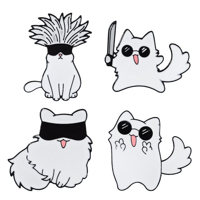 3-5 Unids/Set Anime Collection Esmalte Pins De Broches Lindo Demon Slayer JOJO Bojji Nezuko Totoro Broche Solapa Insignia De Dibujos Animados Joyería Para Fans