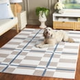 thumbnail image 3 of Safavieh Groove Sam Geometric Area Rug, Ivory/Blue, 5'3" x 7'6", 3 of 11