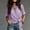Purple, variant on Women Summer T-Shirts Short Sleeve Grid Color Block Bow Top Casual Trendy Vacation Tops