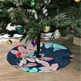 thumbnail image 2 of FMSHPON Autumn Leaves Xmas Christmas Tree Skirt Stand Mat for Holiday Party Decoration Indoor Outdoor 36 inches, 2 of 3