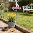 thumbnail image 4 of Uuiauoio Easter Garden Stakes Decorations, Bunny Yard Signs, Adorable Metal Rabbit Stakes for Courtyard Patio Spring Lawn Holiday Outdoor Display Props, 4 of 6