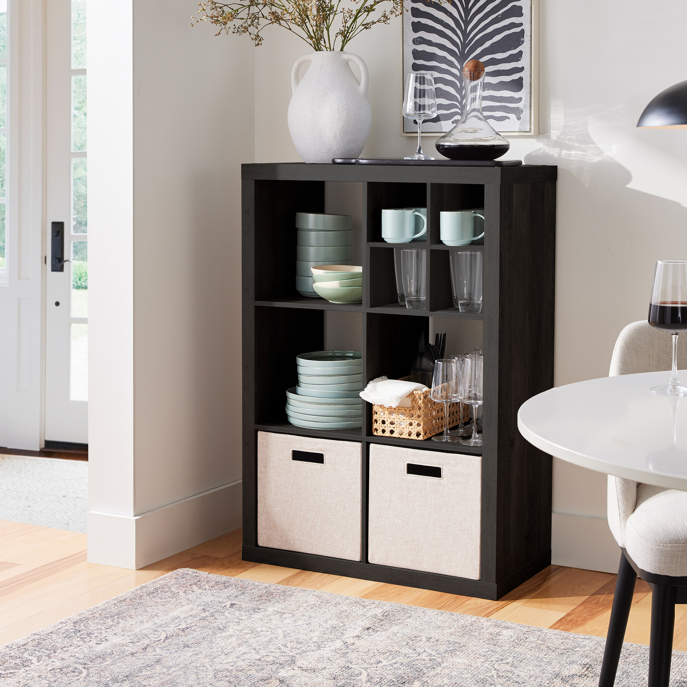 Better Homes & Gardens 6 Cube Storage Organizer, Charcoal