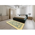 thumbnail image 4 of Ahgly Company Indoor Rectangle Abstract Mustard Yellow Oriental Area Rugs, 2' x 4', 4 of 6