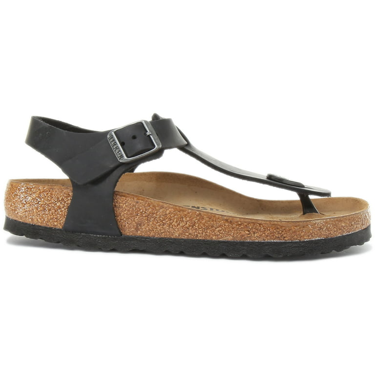 Serie van Taiko buik springen Birkenstock Kairo Women's Ankle Strap Oiled Leather Sandal In Black Size  8/8.5 - Walmart.com