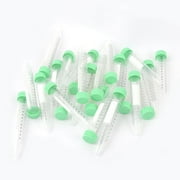 Unique Bargains 25pcs Lab Sample Preparation Tubing Holder Centrifuge Tubes Clear 0.5oz