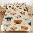 thumbnail image 2 of Duvet Cover Queen Size Cute Dog 3 Pcs Duvet Cover Set Bedding Sets Queen Soft Breathable, 2 of 6