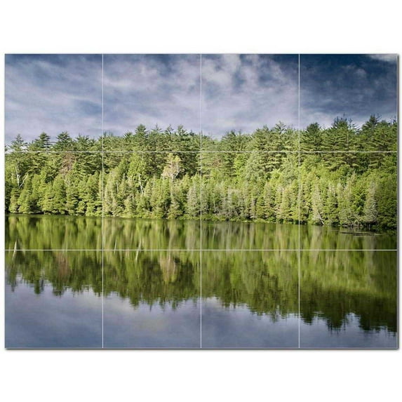 Trees Forest Ceramic Tile Mural Kitchen Backsplash Bathroom Shower 401715-L43