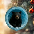 thumbnail image 1 of Christmas Animals Print Acrylic Hanging Christmas Gifts For Family Colleagues Christmas Tree Decoration, 1 of 9