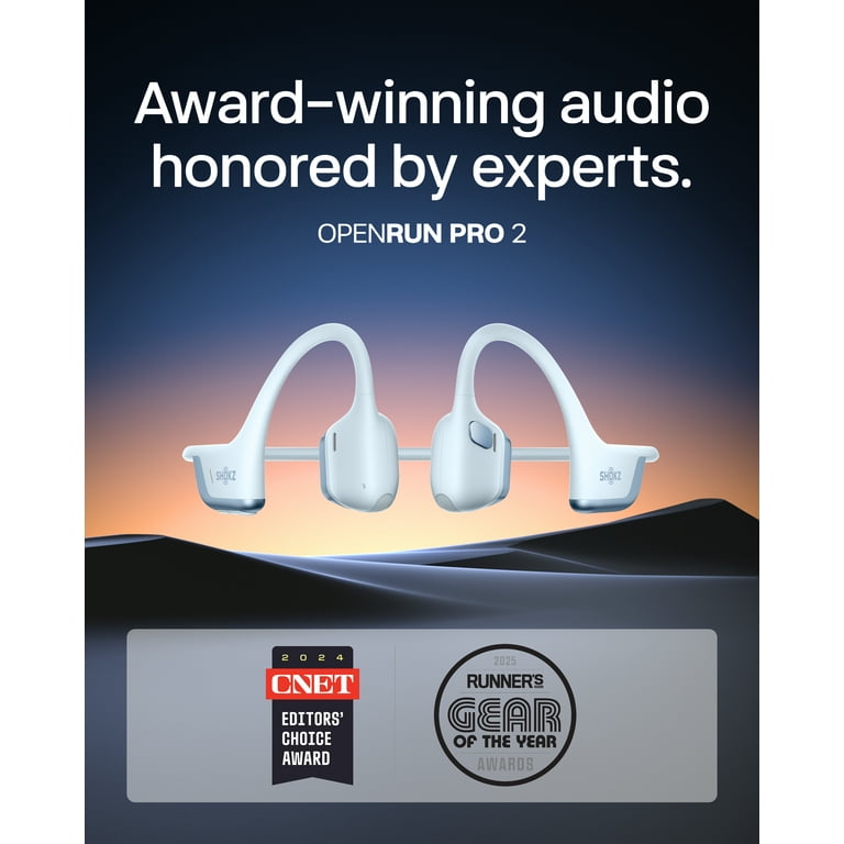 SHOKZ OpenRun Pro 2 Mini- Open-Ear, Bone Conduction Sport