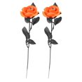thumbnail image 2 of Rosas artificiales de Halloween con globos oculares, accesorios realistas para disfraz de cosplay. amarillo, 2 of 9