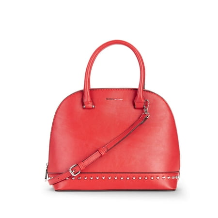 BCBGeneration Poppy Studded Dome Satchel (Best Ladies Handbag Brands In India)