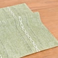 thumbnail image 4 of Wracra Cotton Linen Embroidered Placemats, 14 x 19 Inch Set of 4,Sage Green, 4 of 6