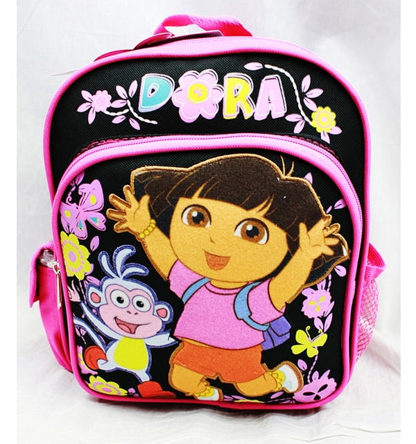 Mini Backpack Butterfly Black New School Bag a02776