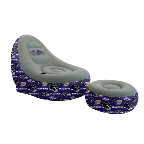 Pegasus Baltimore Ravens Tonal Logo Inflatable Chair & Ottoman