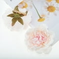 thumbnail image 3 of Unique Bargains 2 Pcs Hair Clip Grace Artificial Flower Peony Duckbill Clip White Gradient, 3 of 5