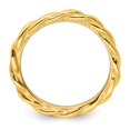 thumbnail image 6 of Auriga Fine Jewelry 925 Sterling Silver Yellow-plated Twist Ring for Women Size 8, 6 of 6