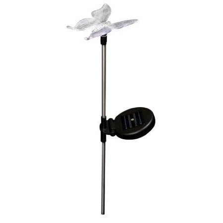 paradise gl23127b butterfly solar stick light with color changing led