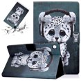 thumbnail image 1 of SaniMore for Samsung Galaxy Tab A8 Case 10.5" 2022 SM-X200/X205 Wallet Case, Auto Wake/Sleep Flip Folio Case Card Holder Kickatnd PU Leather Cover Shockproof TPU Backplane Fashion Case, Music Panther, 1 of 11
