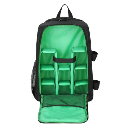 Multi-functional Backpack Camera Laptop Bag with Waterproof Cover for Outdoor (Green)