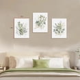 thumbnail image 2 of Sage Green Wildflower Wrapped Canvas Print -Set of 3 Bohemian Floral Watercolor Wall Art-Modern Botanical Suitable for Home Bedroom Farmhouse Office Decor 12x16 Inch Framed, 2 of 6
