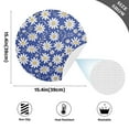 thumbnail image 4 of Ryvnso Daisy Flowers and Leaves Round Plate Mats Dining Table Placemat 1 Piece for Holiday Decoration, 4 of 7