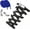 Blue, variant on Flat Elastic No Tie Shoe Laces for Sneakers, Stretch Tieless Shoelaces for Kids & Adults, Flat Shoes Strings