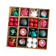 thumbnail image 4 of Juego de 64 Piezas de Adornos Navideños, Adornos para El de Navidad, Artículos para Fiestas, Manualidades, Decoración de Mesa DIY, Brillantes Ad Estilo B, 4 of 8