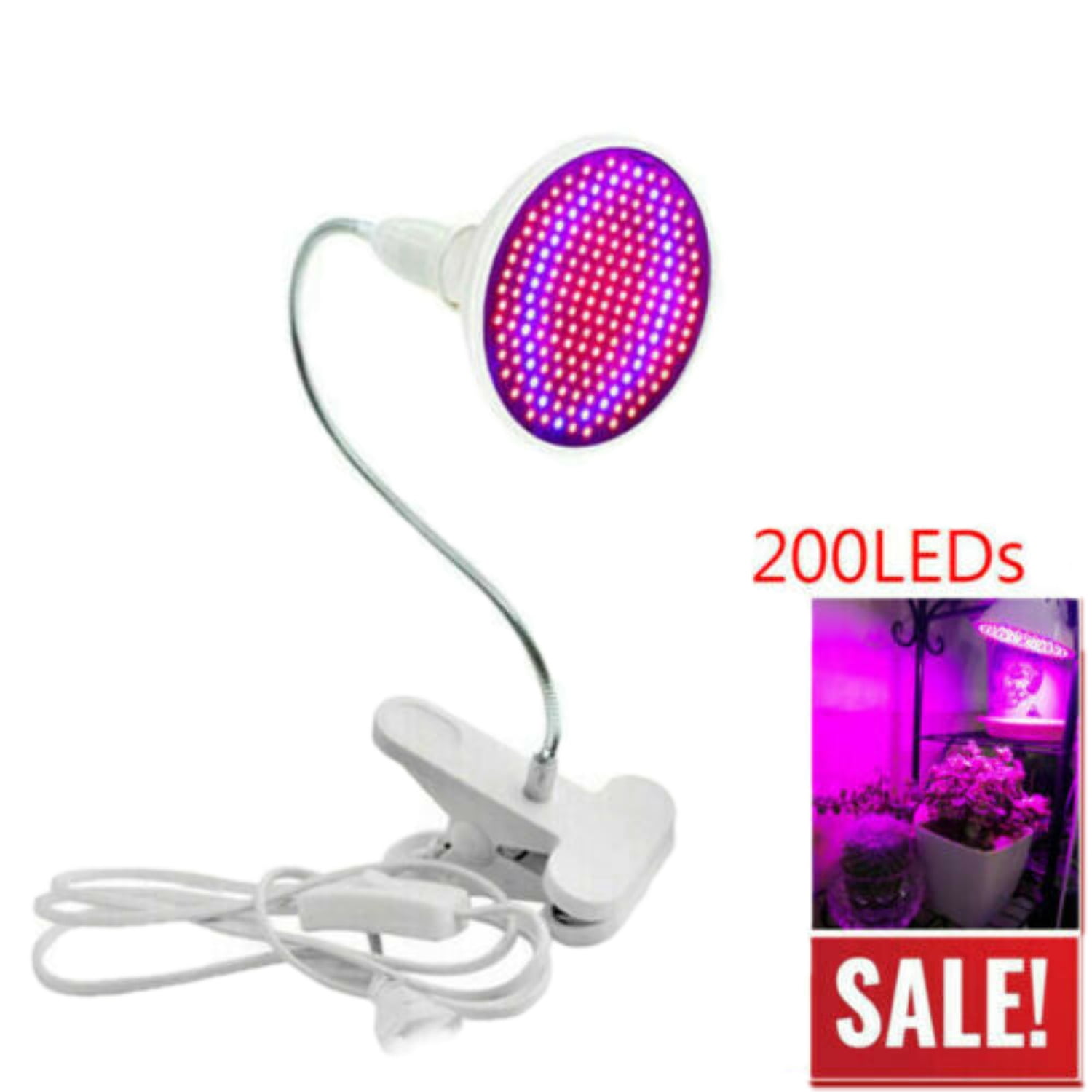 Details about   200 LED Grow Light UV IR Growing Lamp for Indoor Plants Hydroponic Plant USA 