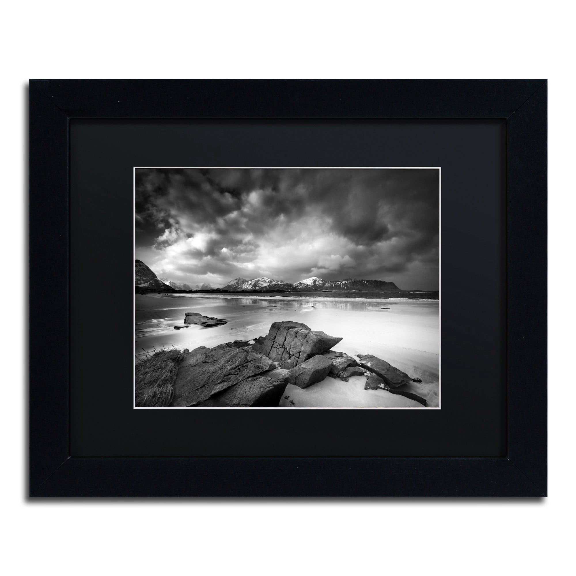 Trademark Fine Art "Getting There" Canvas Art by Philippe Sainte-Laudy, Black Matte, Black Frame