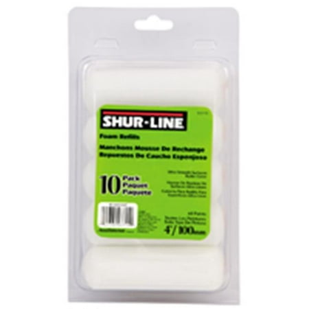 Shur-Line 3715C 4in.L Mini Paint Roller Cover, Foam - Pack of 10