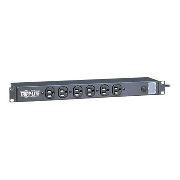 Tripp Lite 1U RackMount Network Server Power Strip w/ 6 Outlets (Front