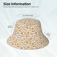 thumbnail image 4 of Daiia Coffee Donuts Pattern Bucket Hat - Trendy Cotton Sun Hat for Beach, Golf, Fishing - Fun Outdoor Vacation Boonie for Men and Women, 4 of 9