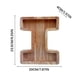 thumbnail image 5 of Caja de billetes de madera con fachada de cristal transparente • Caja de ahorro en letras inglesas • Construcción de madera natural • Banco decorativo de monedas de una sola pieza, 5 of 6