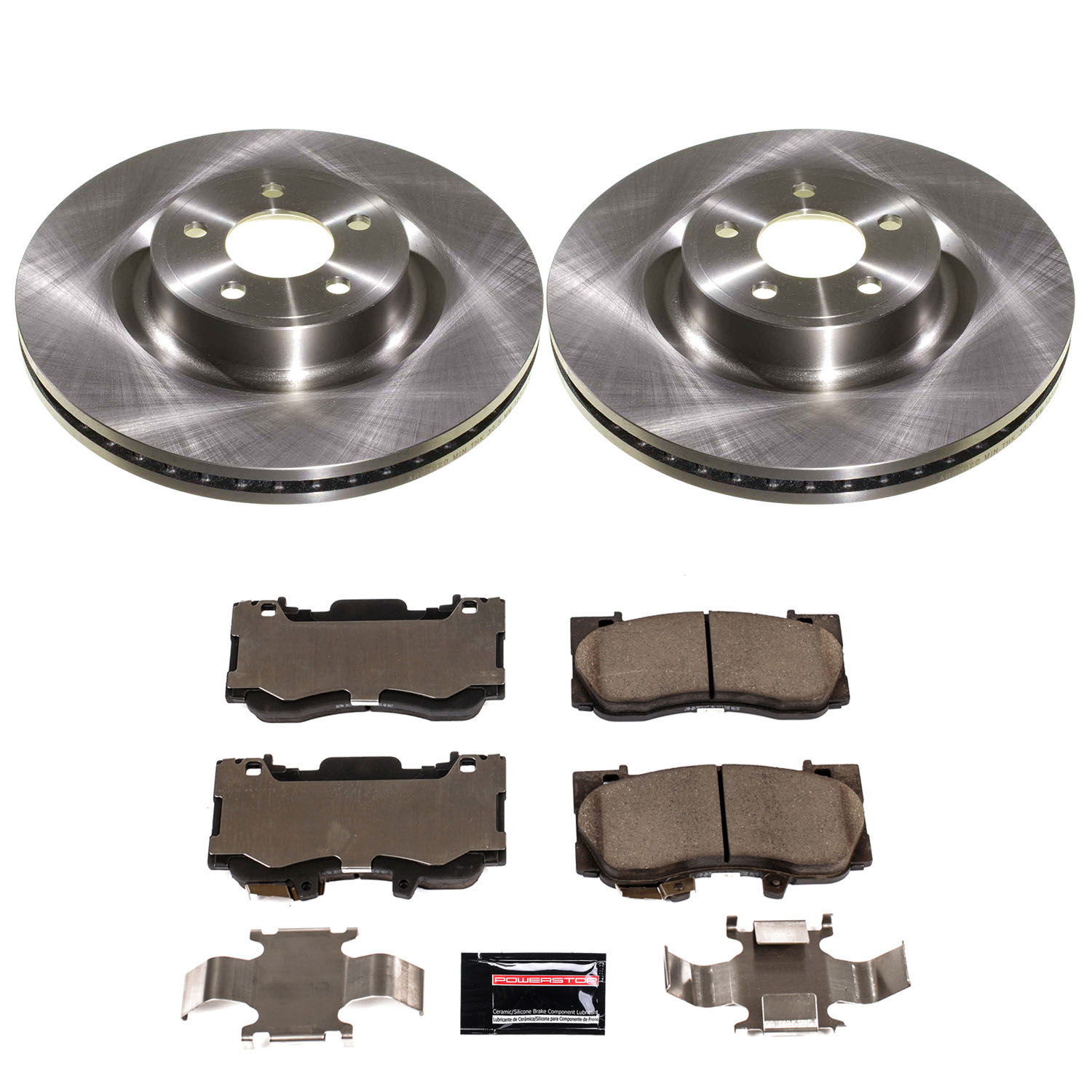 PowerStop Front Autospecialty Brake Pad and Rotor Kit for Ford Mustang 2021-23, KOE9029
