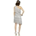 thumbnail image 2 of Womens Sexy Shimmery Flapper Costume size S/M 2-8, 2 of 2