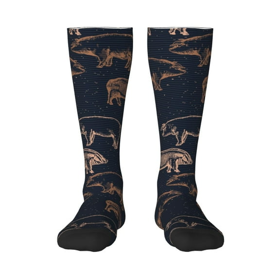 Naloa Pig Farm Thigh High Socks Extra Long Stretchy Sock Women Over Knee High Opaque Stocking Daily Wear
