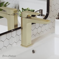 Voltaire Single Hole, Single-Handle, Bathroom Faucet in Brushed Gold