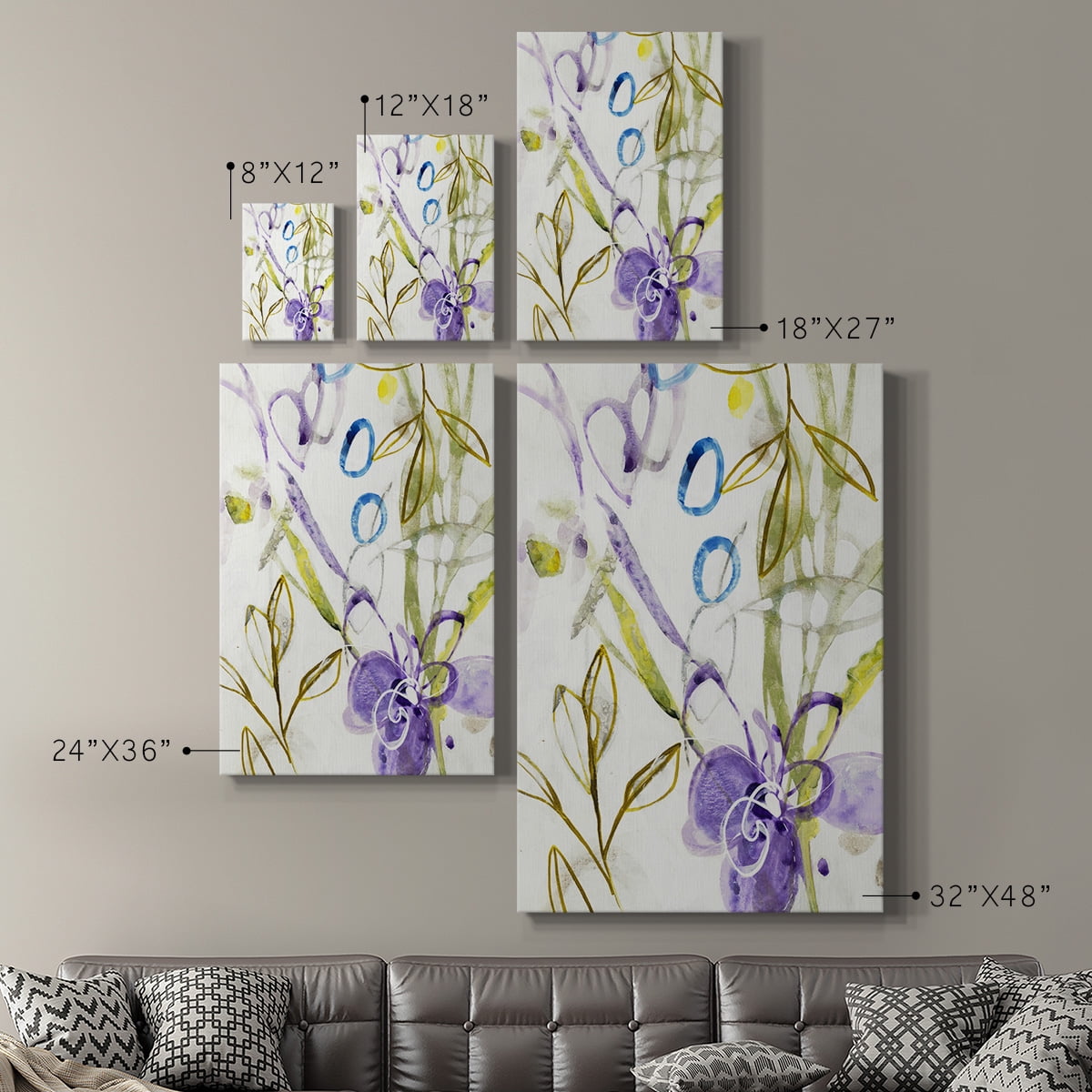 On A Whim II Premium Gallery Wrapped Canvas - Ready to Hang