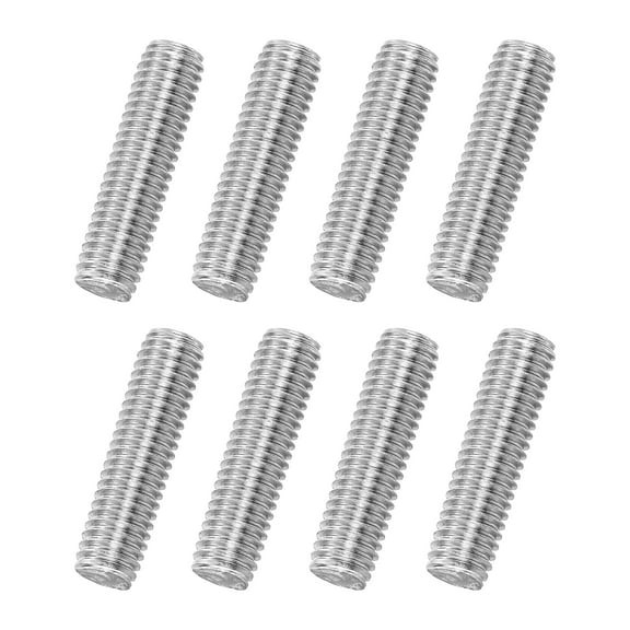 Uxcell 8Pack M8x30mm 316 Stainless Steel Fully All Threaded Rod Studs, 1.25mm Pitch