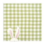 Easter Bunny Ears Single Embroidered Cloth Napkin