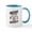 White/Blue Inside, variant on CafePress - Go Nerf Basketball Mugs - 11 oz Ceramic Mug - Novelty Coffee Tea Cup
