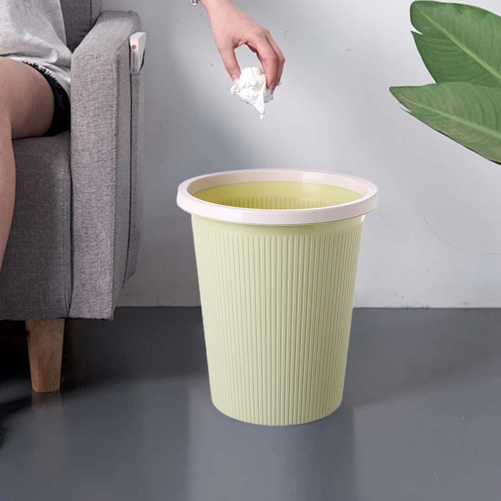 Tahtuvzn School Cleaning Gadgets Garbage Can Trash Pressure Wastebaskets for Bathroom Bedroom Office Kitchen Small Space Living Bin