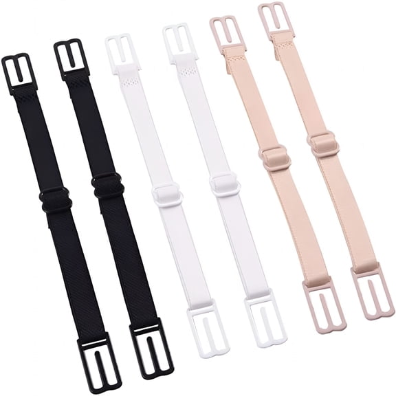 TELOLY Women's Bra Strap Clips Elastic Non-Slip Strap Holder-6PCS