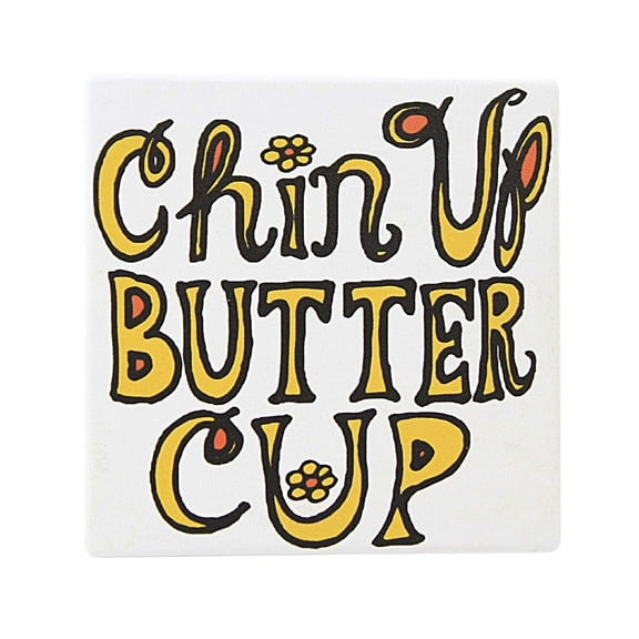 Tabletop Chin Up Butter Cup Coaster Stoneware Our Name Is Mud 6013759