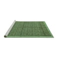 thumbnail image 2 of Ahgly Company Machine Washable Indoor Square Abstract Turquoise Blue Modern Area Rugs, 5' Square, 2 of 4