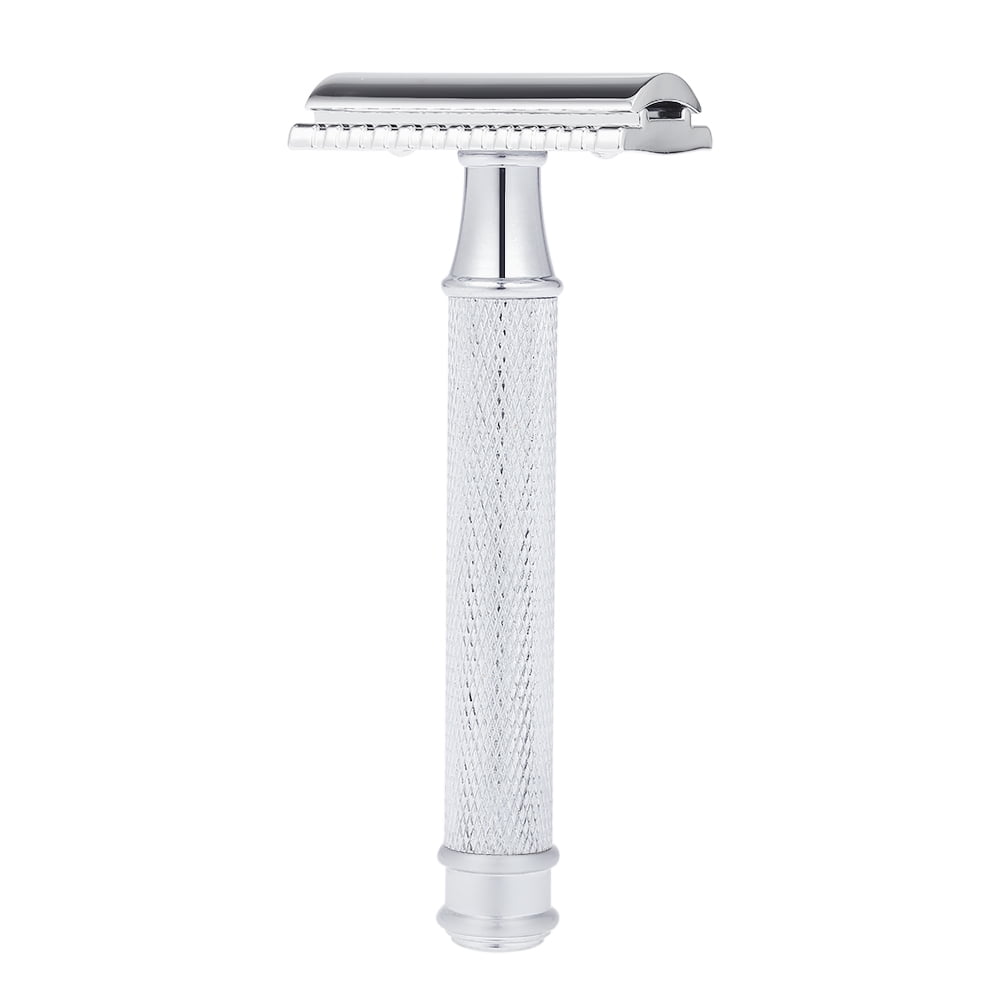 Double Edge Safety Razor Stainless Steel Manual Shaving Razor Long