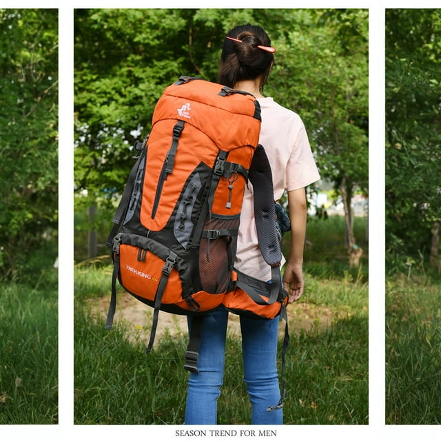 LINMOUA Sac à Dos 70L Sac à Dos de Camping Sac de Voyage Escalade Hommes Femmes Randonnée randonnée Sac de Sport de Plein Air Sac de Bagages d'Hydratation