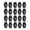 Black, variant on Adhesive Ball Transfer Caster Wheels 20 Pack No Drill Universal Swivel Roller Set for Furniture Cabinet Drawer Shelf Storage Box